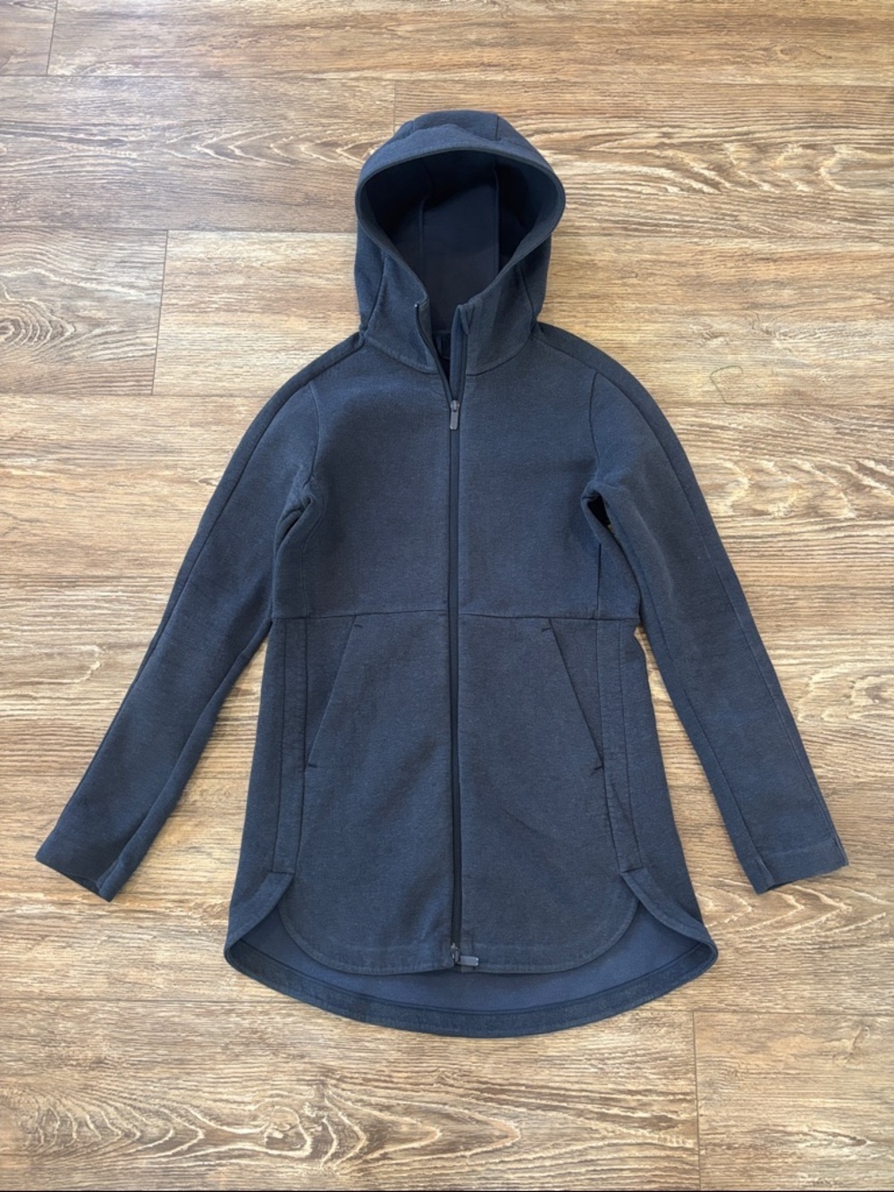 Lululemon Going Places Hooded Zip Up Jacket Women's Size 4 Heathered Black